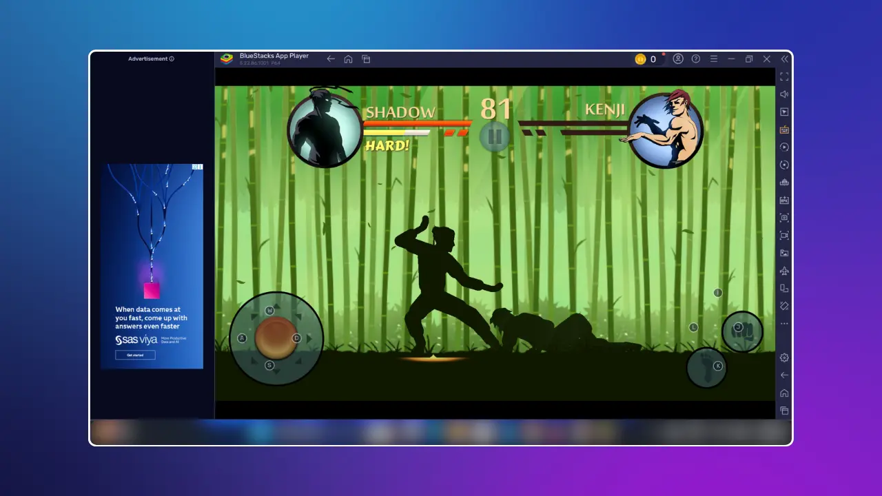Playing - Shadow Fight 2 on PC